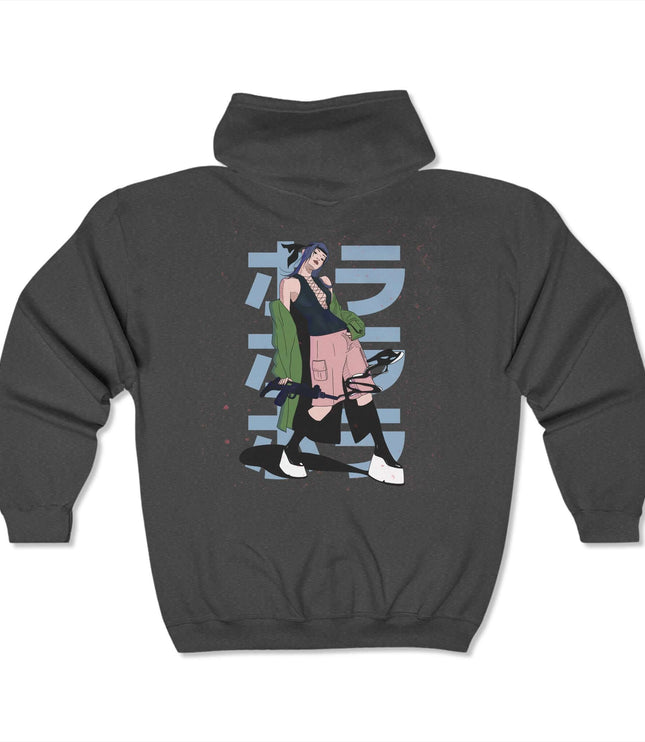 Anime Girl Classic Zip Hoodie