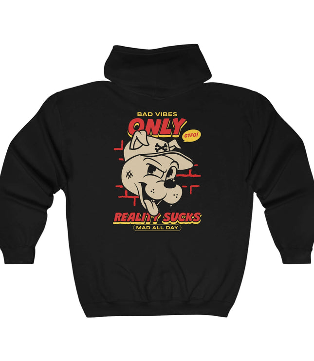 Bad Vibes Only Classic Zip Hoodie