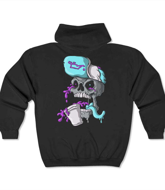 Leaned Out Skull Classic Zip Hoodie