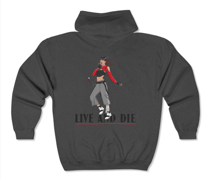 Live And Die Classic Zip Hoodie