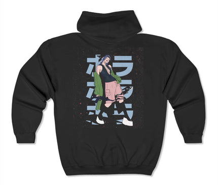 Anime Girl Classic Zip Hoodie