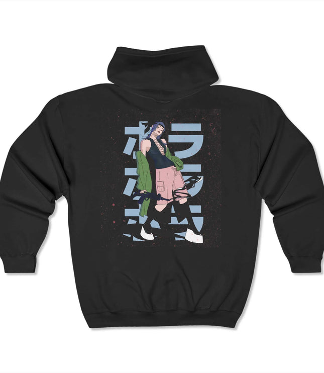Anime Girl Classic Zip Hoodie