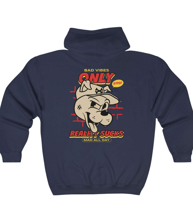 Bad Vibes Only Classic Zip Hoodie