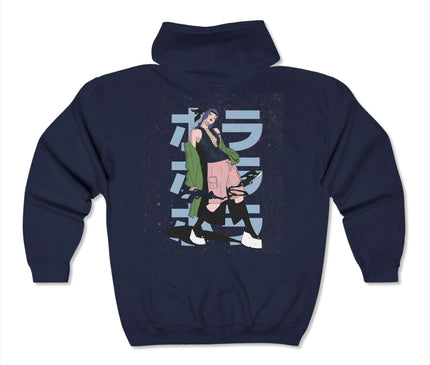 Anime Girl Classic Zip Hoodie