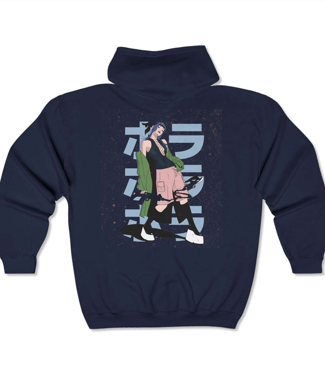 Anime Girl Classic Zip Hoodie