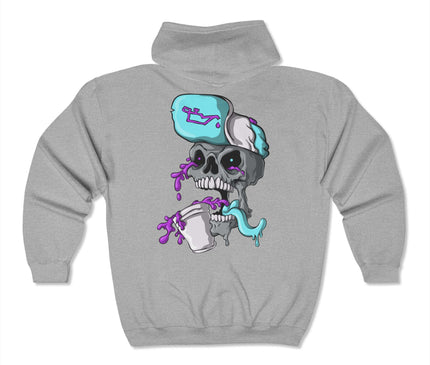 Leaned Out Skull Classic Zip Hoodie