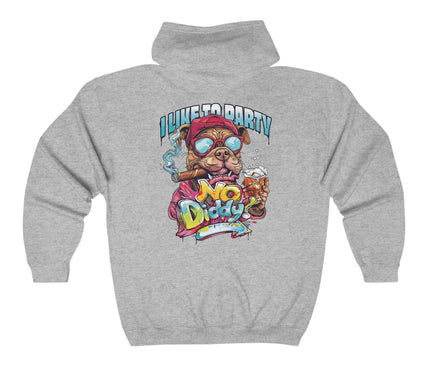 No Diddy Dog Classic Zip Hoodie