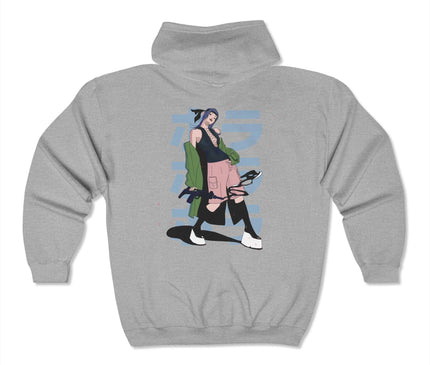 Anime Girl Classic Zip Hoodie