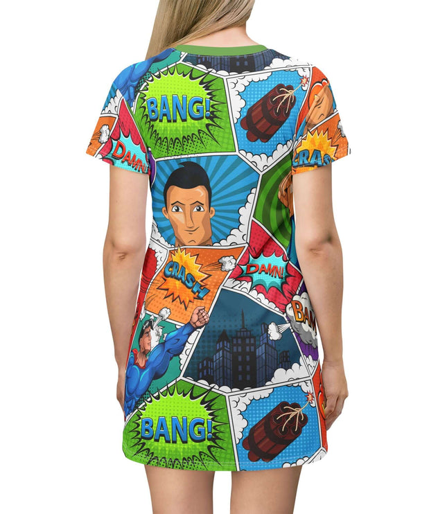 Hero Pop Art Women's Tee Dress