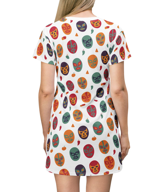 Luchador Print Women's Tee Dress