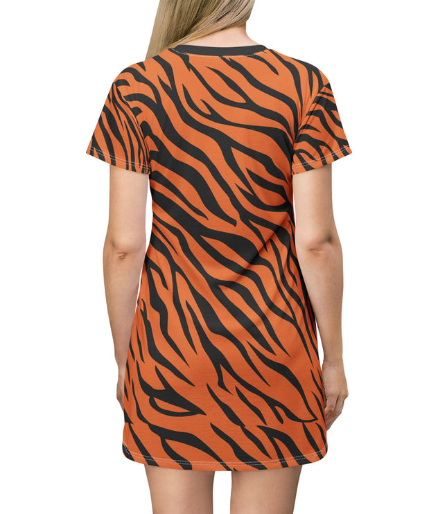 Tiger Print Women's Tee Dress