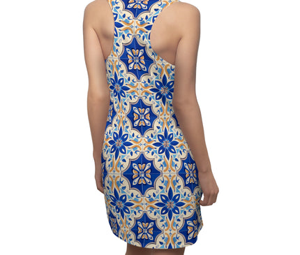 Tile Print Racerback Dress