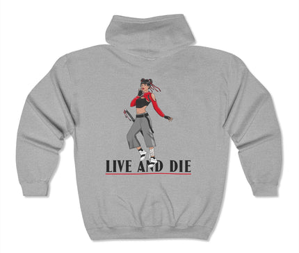 Live And Die Classic Zip Hoodie