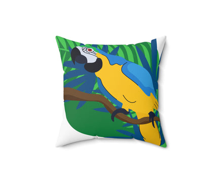 Blue Gold Macaw Throw Pillow