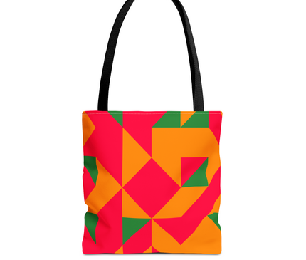 Colourful Geometric Pattern Tote Bag