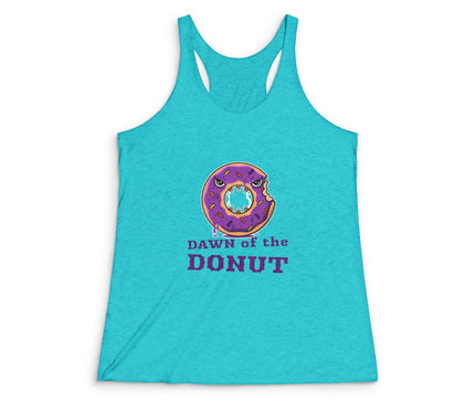 Dawn Of The Donut Women's Tri-Blend Racerback Tank