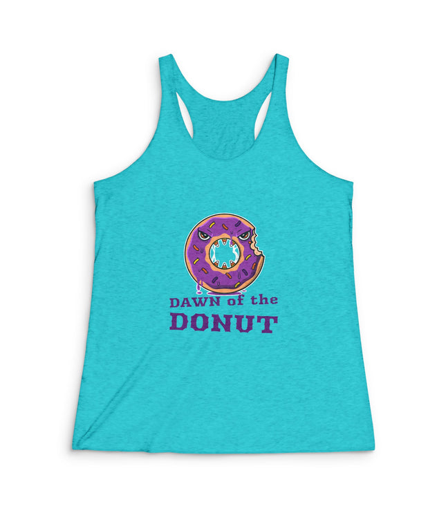 Dawn Of The Donut Women's Tri-Blend Racerback Tank