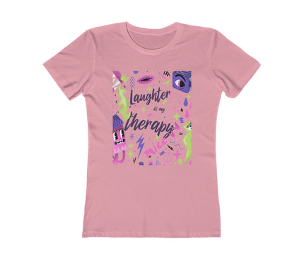 Laughter Is My Therapy Women's Boyfriend Tee