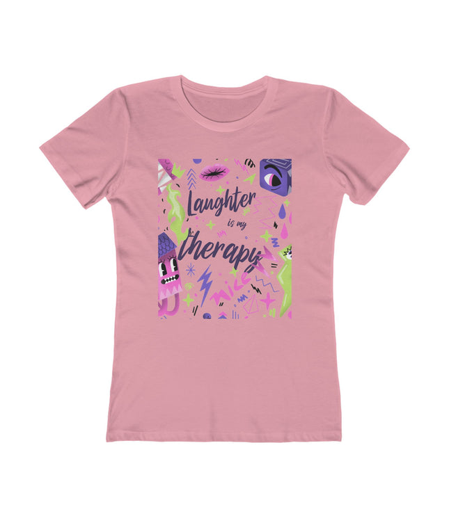 Laughter Is My Therapy Women's Boyfriend Tee