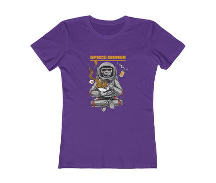 Space Dinner Women's Boyfriend Tee