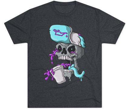 Leaned Out Skull Tri-Blend T-Shirt