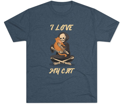 I Love My Cat Tri-blend T-Shirt