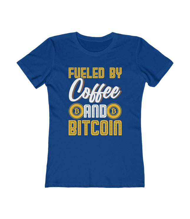 Fueled By Coffee And Bitcoin Women's Boyfriend Tee