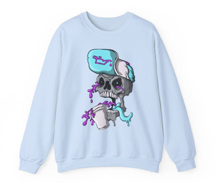 Leaned Out Skull Classic Crewneck Sweatshirt