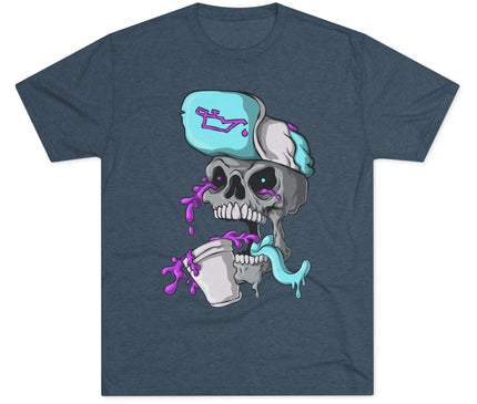 Leaned Out Skull Tri-Blend T-Shirt