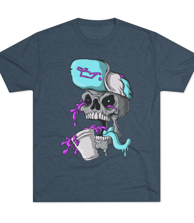 Leaned Out Skull Tri-Blend T-Shirt