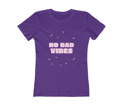 No Bad Vibes Women's Boyfriend Tee