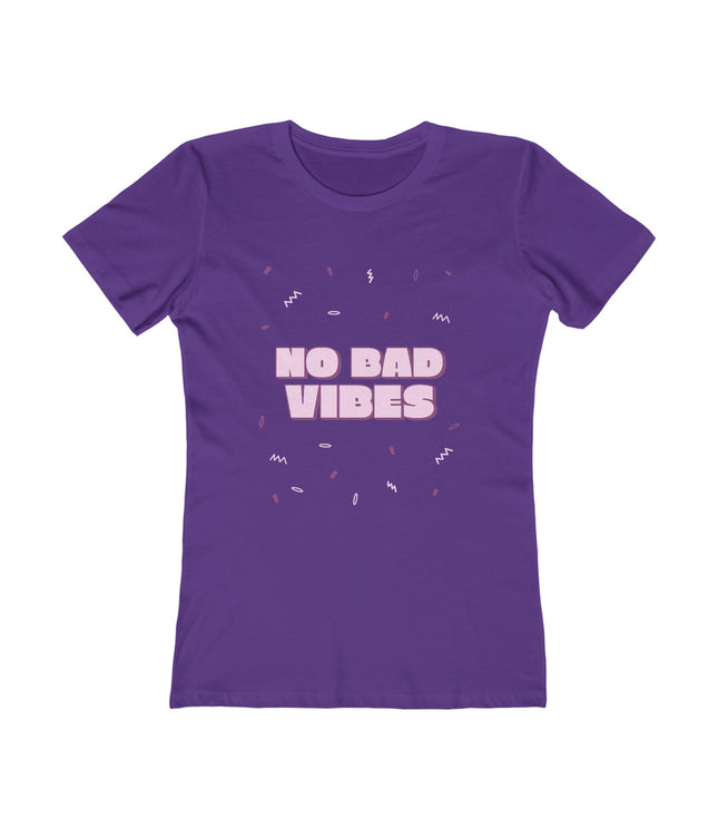 No Bad Vibes Women's Boyfriend Tee