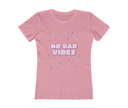 No Bad Vibes Women's Boyfriend Tee