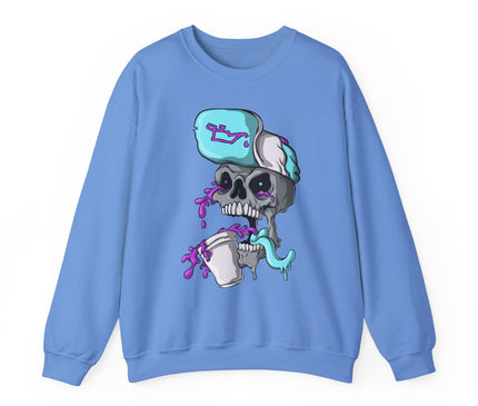 Leaned Out Skull Classic Crewneck Sweatshirt
