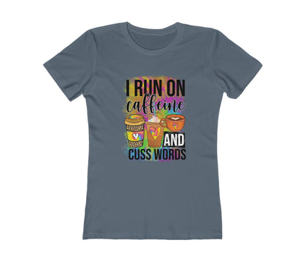 I Run On Caffeine Women's Boyfriend Tee
