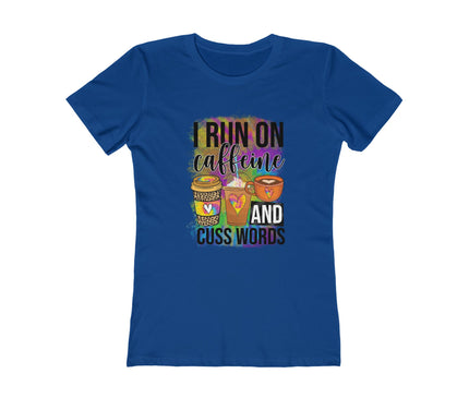 I Run On Caffeine Women's Boyfriend Tee