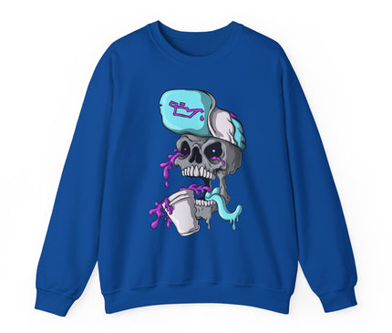 Leaned Out Skull Classic Crewneck Sweatshirt
