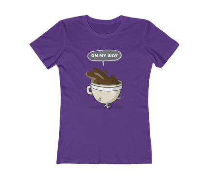 On My Way Women's Boyfriend Tee