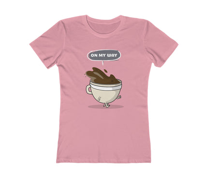 On My Way Women's Boyfriend Tee