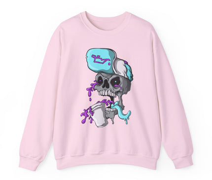 Leaned Out Skull Classic Crewneck Sweatshirt