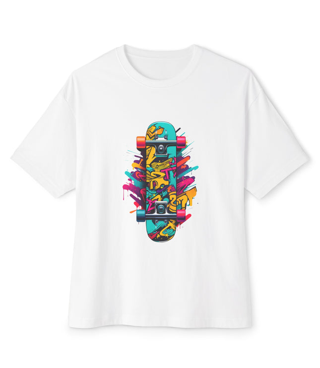 Colored Skateboard Oversized T-Shirt