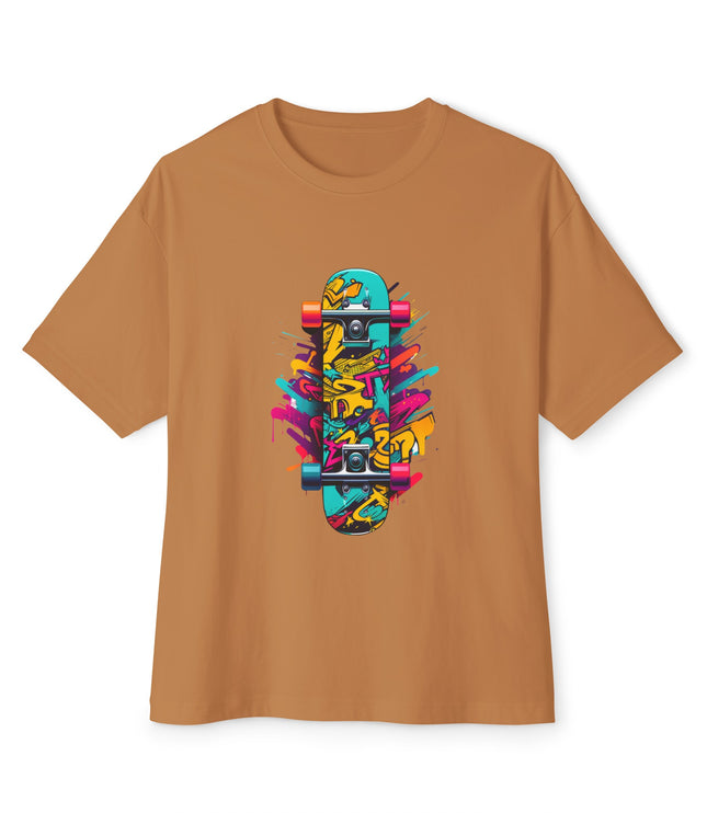 Colored Skateboard Oversized T-Shirt