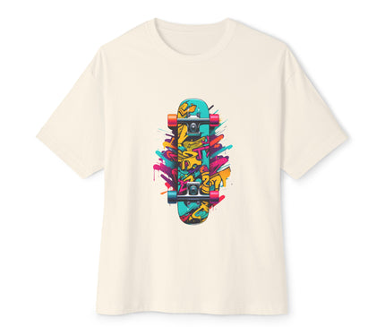 Colored Skateboard Oversized T-Shirt