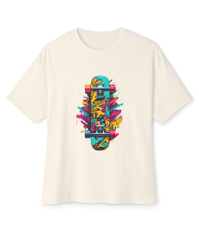 Colored Skateboard Oversized T-Shirt