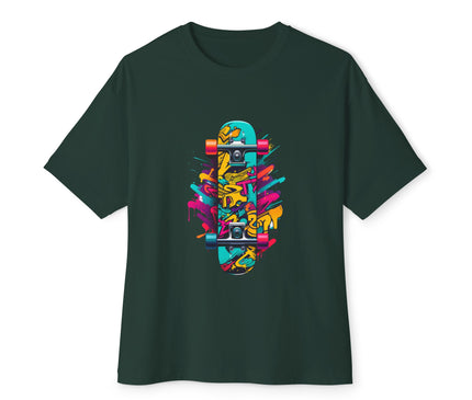 Colored Skateboard Oversized T-Shirt