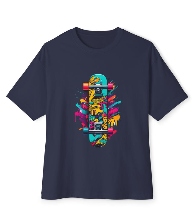 Colored Skateboard Oversized T-Shirt