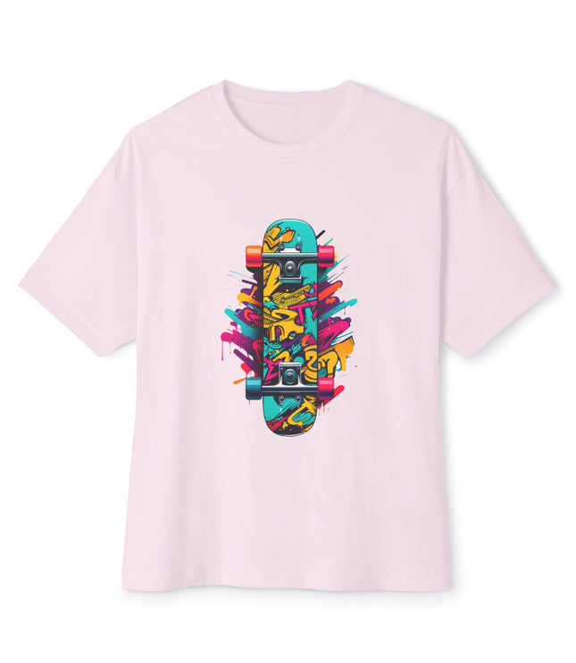Colored Skateboard Oversized T-Shirt