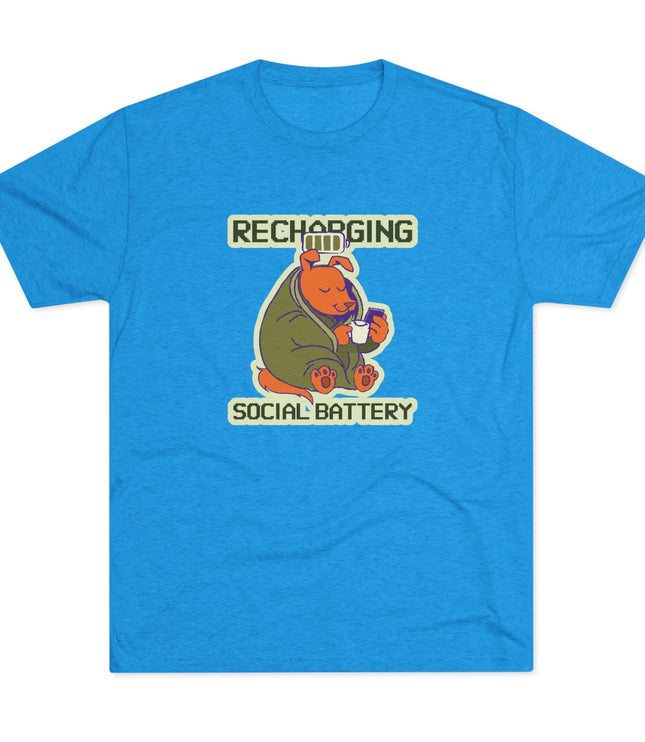 Recharging Social Battery Tri-Blend T-Shirt