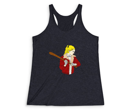 Baseball Girl Women's Tri-Blend Racerback Tank