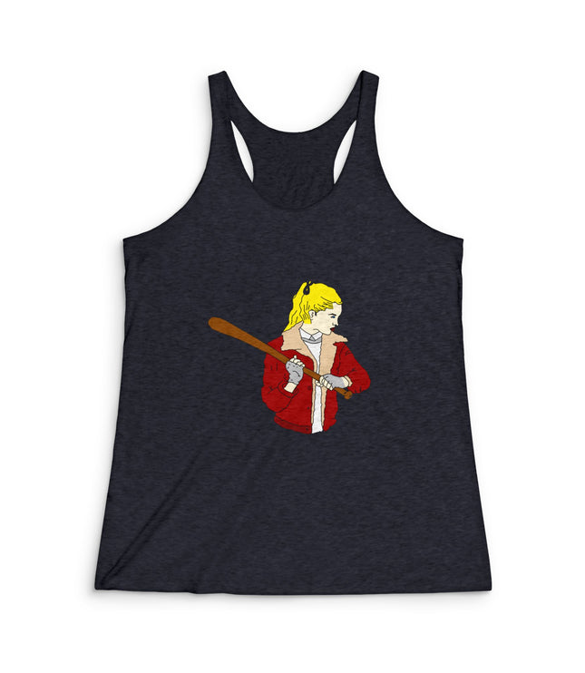 Baseball Girl Women's Tri-Blend Racerback Tank